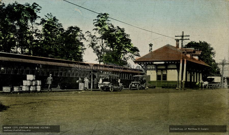 Postcard: Boston & Maine Station, Potter Place, New Hampshire
